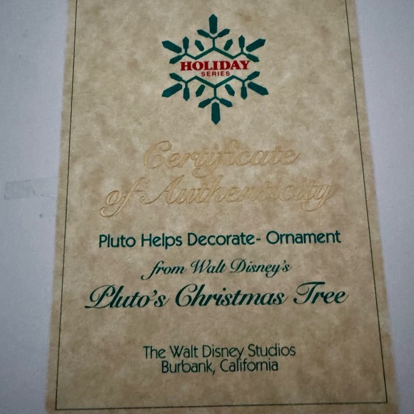 WDCC Pluto Helps Decorate 1996 Ornament - Picture 6 of 9